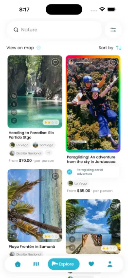DominGo app explore feed