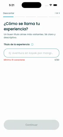 DominGo Partners create experience screen